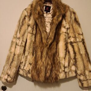 Adrienne landau faux fur jacket size medium